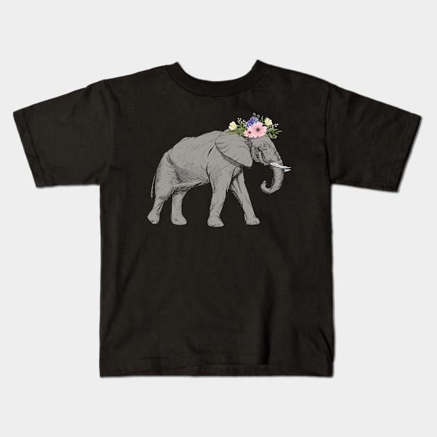 Cute Elephant Kids T-Shirt by shirtsyoulike